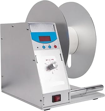 Coil Winder, Automatic Digital Label Rewinder Barcode for Clothing, Bulk for Supermarkets Grado Industrial for Transformer, Choke