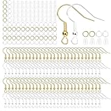 Bosiyrggrl para Pendientes Hipoalergénicos, para Orejas, Kit de 600 Piezas de y Plata para Hacer Pendientes.