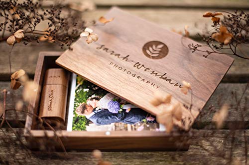 Preisvergleich Produktbild Personalisierbar Walnuss Box + 32GB 3.0 USB Memory Stick.