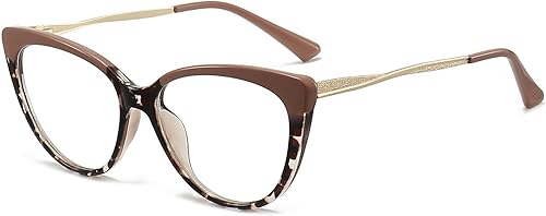 Miniatura 7 de ANRRI Gafas de computadora clásicas y elegantes con bloqueo de luz azul estilo ojo de gato para mujer, marco vintage