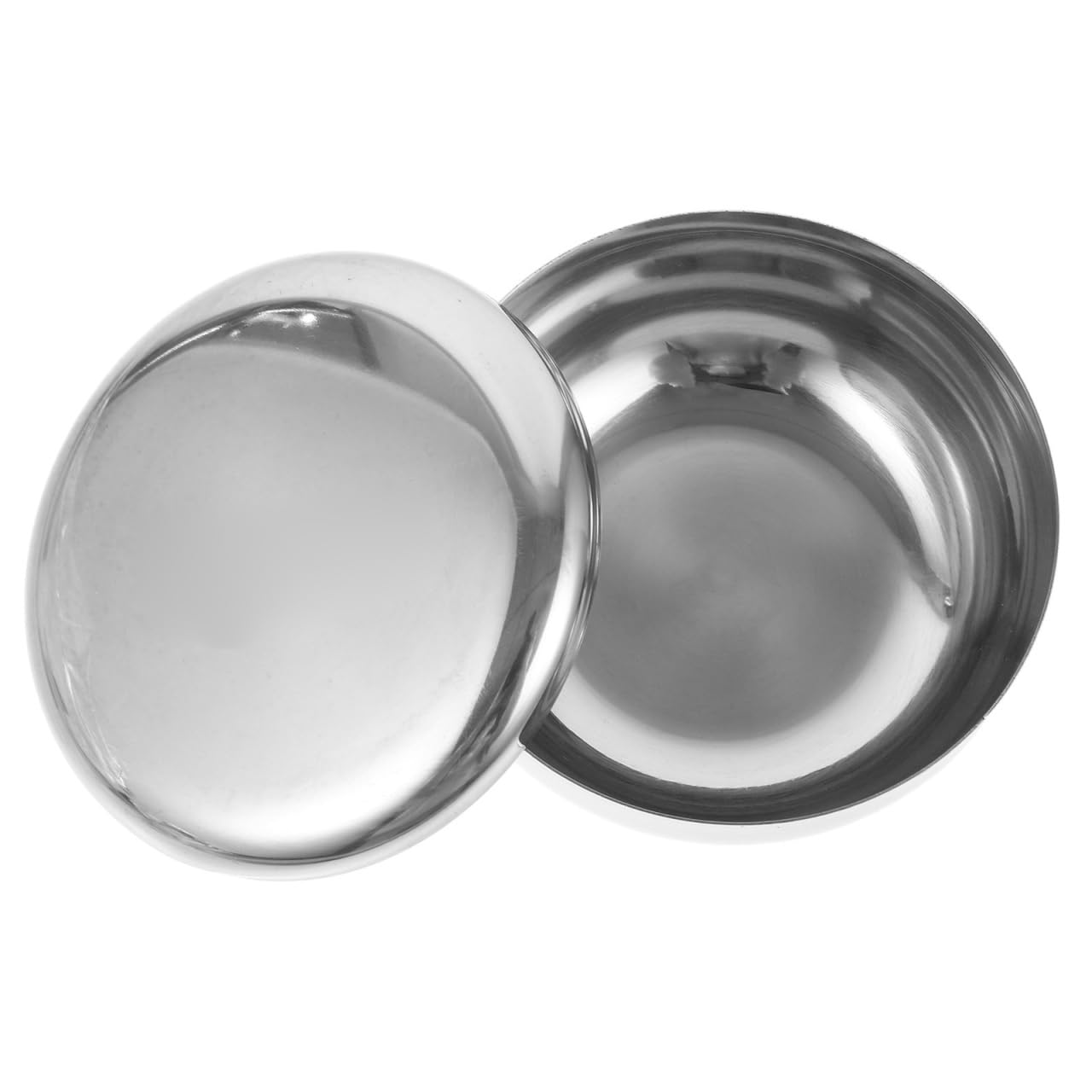 ROSENICE Bol de rasage en acier inoxydable pour homme (argent)