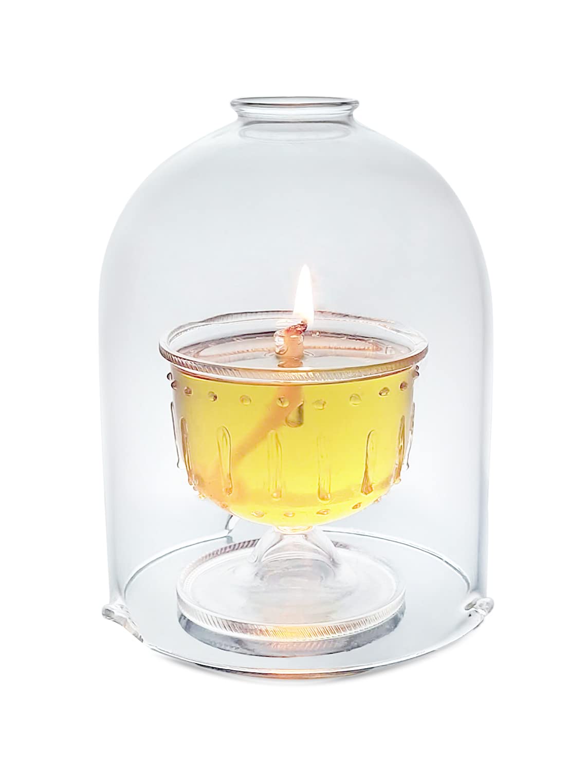 Akhand Diya Made of Borosilicate Glass - Burn Time 36 Hours - Diya with Handi for Pooja-image-16