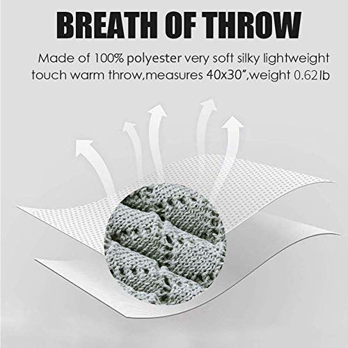 Mimixiong Toddler Blankets Knitted Cellular Baby Blankets For Boys And Girls Grey 40X30 Inch #TOP4