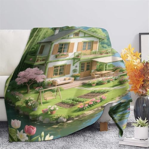 Couvertures microfibre moelleuse pour canape salon rural 180x200 - 7