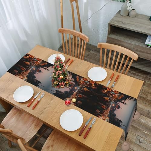 Chemin de table imprimé pour raviver une table basse ou un meuble usé - 8