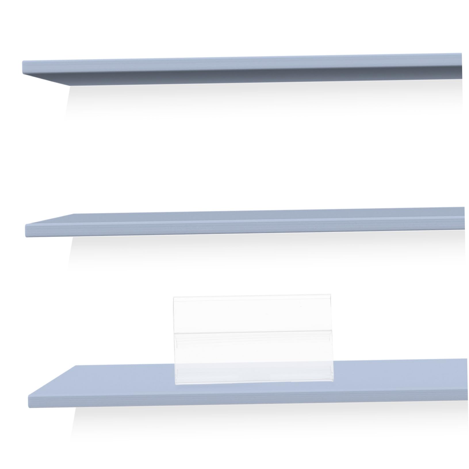 Porta Etichette da Scaffale 100 Pezzi in Pvc Clip Flessibile