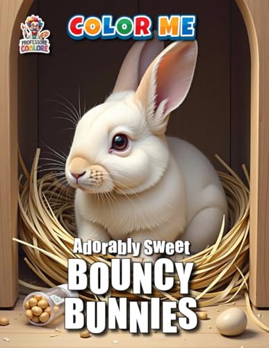 Adorably Sweet BOUNCY BUNNIES - Color Me: A Charming Coloring Book with 50 Pages of Bouncy Bunny Fun (Professore Coolore Mal- un