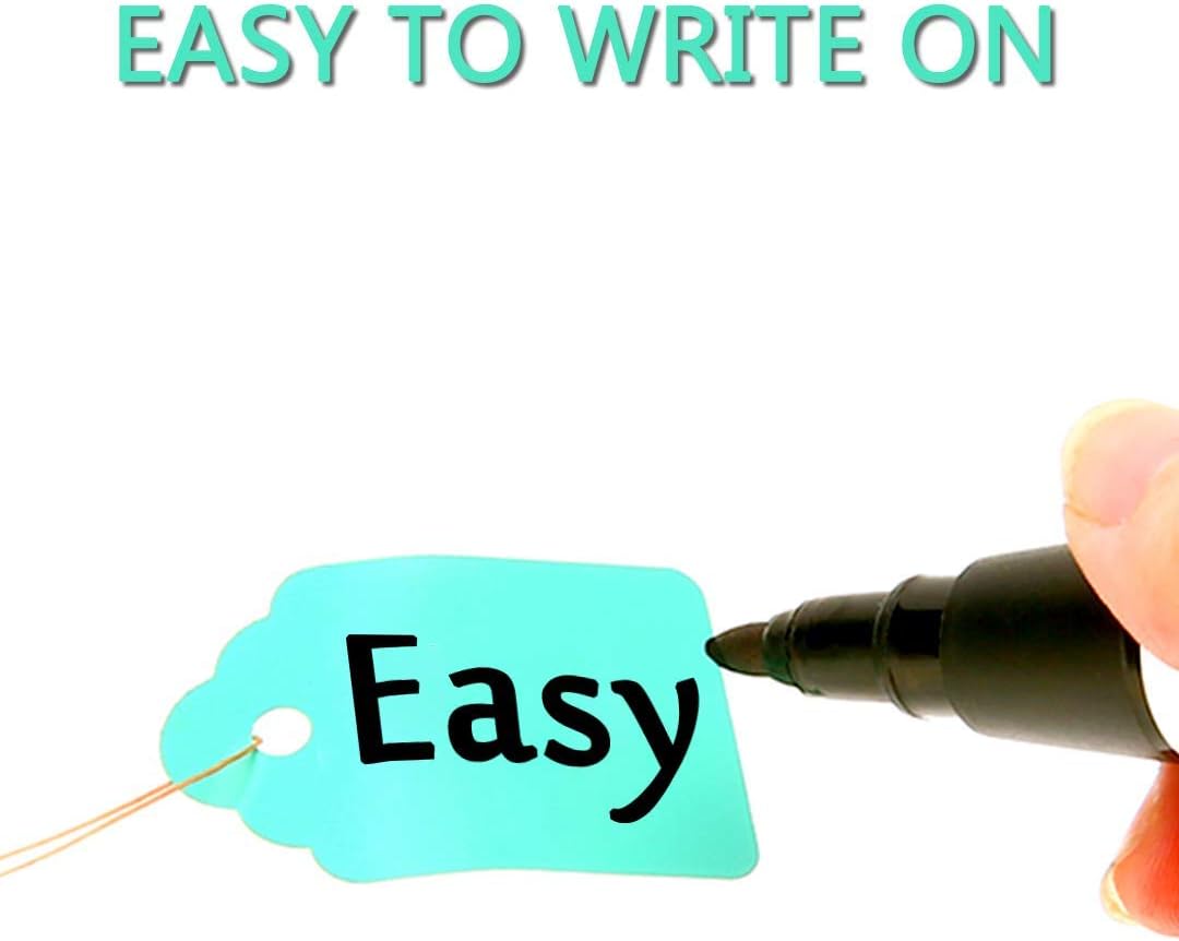 500pcs Waterproof Tags with String (5 Colors/4.53cm) image 3