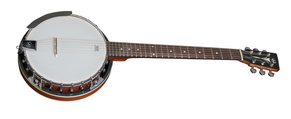 VGS Gitarrenbanjo Select, 6-saitig, Mahagonikessel mit 24 Spannschrauben