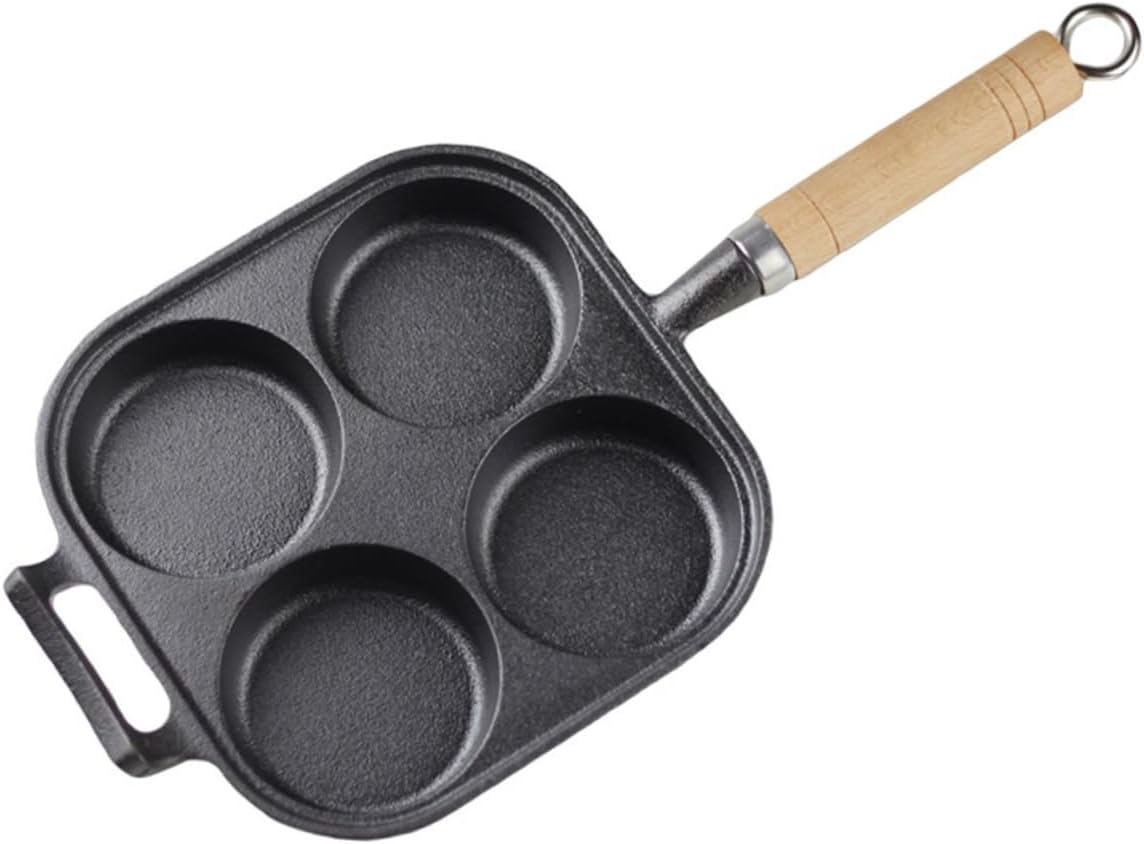 1Pc Non Stick Egg Frying Pan Four Cavity Egg Cooker Cooking Tool for Home Use Easy to Clean Even Heating for Omelettes and