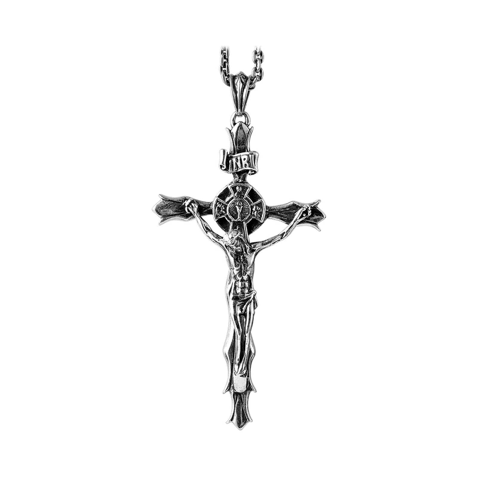 Pendentif Personnalité À La Mode Jésus Croix Argent S925
