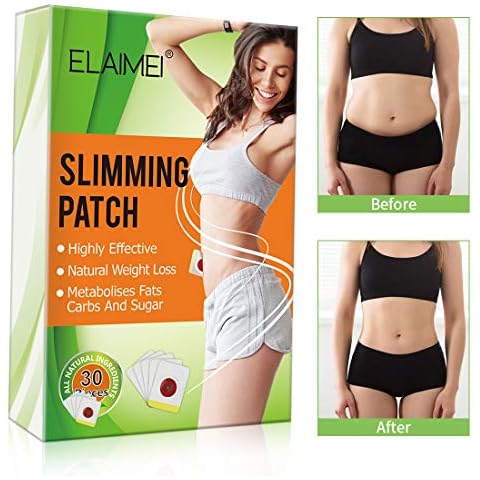 30 PCS Slimming Patch, Weight Loss Sticker Slim Patch, Tighten Slim Wonder Patch, Anti Cellulite & Fat Burning Quick Slimming Patch for Shaping Waist Beer Belly, Bucket Waist Cover