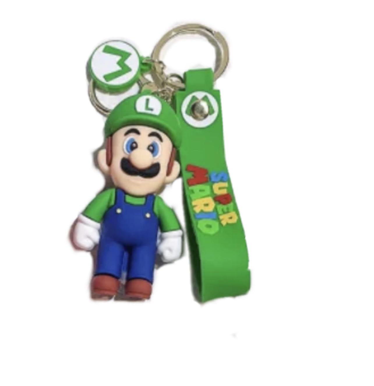 MARALICIA Keychain 3D Mario Friends Pendant Charm for Super Boys and Girls Keyring for Backpack,Handbag,Purse (Friend-Green)