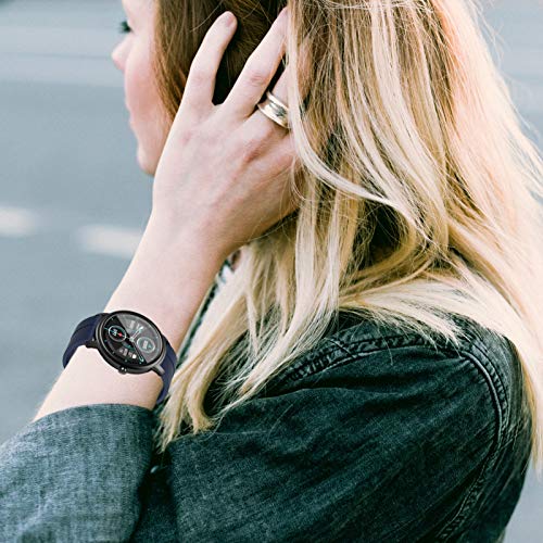 ibasenice Pulseira de relógio de silicone para relógio inteligente esportivo Mibro Air 20 mm de borr