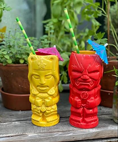 Alink Bamboo Print Paper Straws, Biodegradable Disposable Party Drinking Straws For Juices, Shakes And Smoothies, Pack Of 100 #TOP2