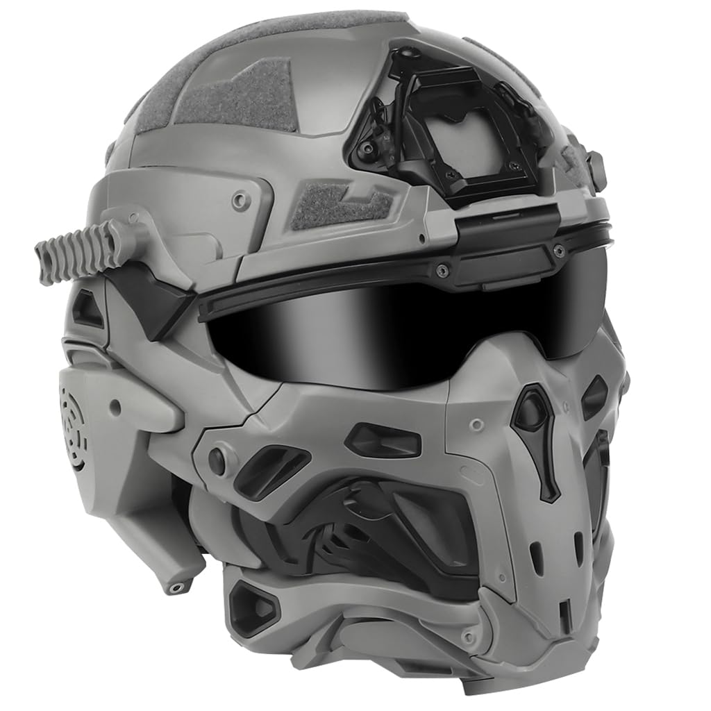 Casque Tactique Fast Avec Lunettes De Protection – Léger Pour Airsoft, Cyclisme, Chasse, équipé De Rails NVG Et Attaches Rapides