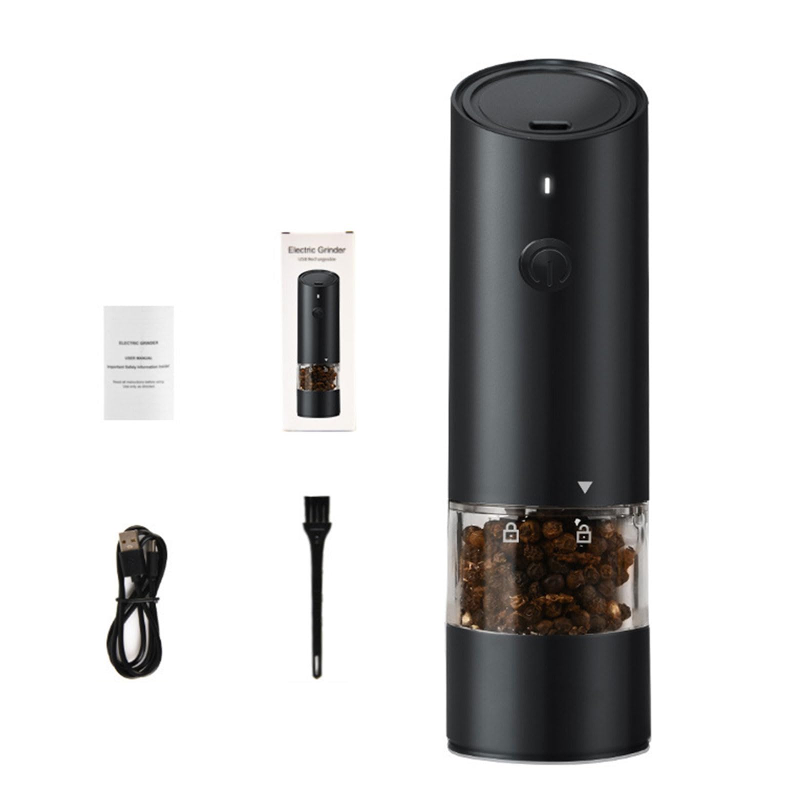 Tsophreniq Professional USB Rechargeable Seasoning Mill Electric Salts and Peppers Grinder Large Capacity Spices Mill Accessories Kitchen Gadgets for Cooking Enthusiasts