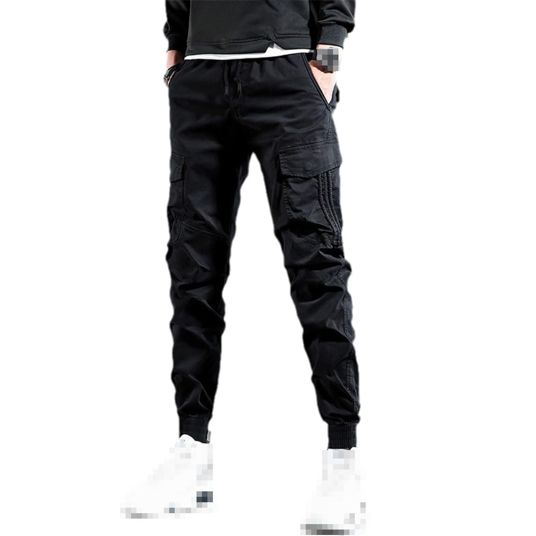 Vogrtcc Pantalones De Carga Tácticos para Hombres Pantalones De Chándal con Cordón Elástico Casual