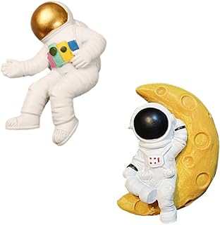 Astronaut Model Decorative Refrigerator Magnets, Astronaut Statues Strong Fridge Magnets Set,3D Spaceman Sculpture Decoration Kitchenware for Office Cabinets and Dishwasher