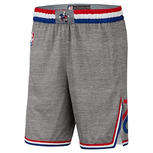 Philadelphia 76ers Youth 8-20 Official Swingman Performance Shorts (Youth - Large, Philadelphia 76ers Gray City Edition Shorts)