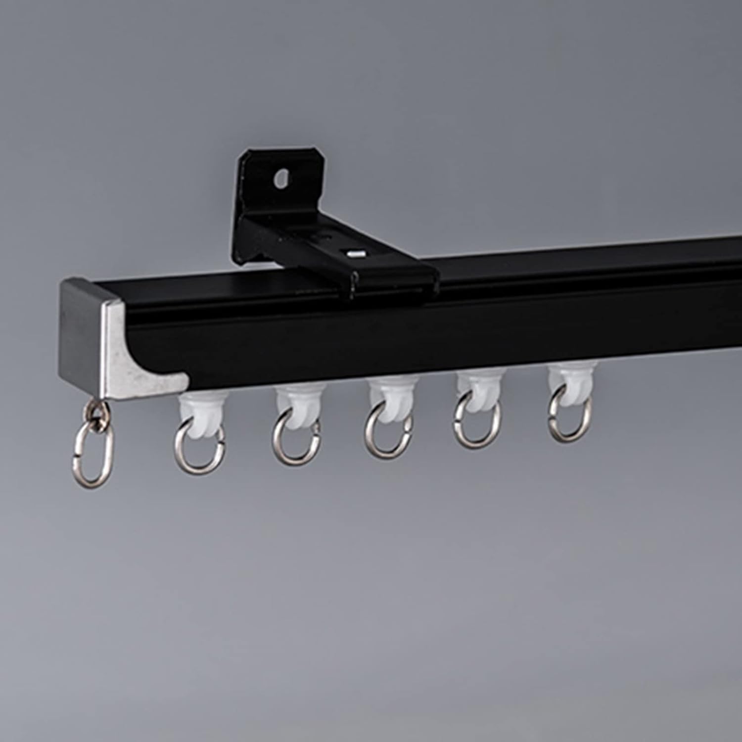 Room Divider Ceiling Track System Shower Curtain Pink Blue Black White Curtain Track Set Wall Mounted Heavy Duty, Sliding Room Divider Curtain Rod for Small Space/ Drop Ceiling/ Kids Bedroom/ Hospital