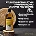 Soulflower Organic Bhringraj Hair Oil for Healthy Hair and Moisturized Scalp - Enriched with 100% Pure Bhringraj Herb, Natural, Organic, Vegan, Cold Pressed - 6.77 fl oz Bonus Nozzle