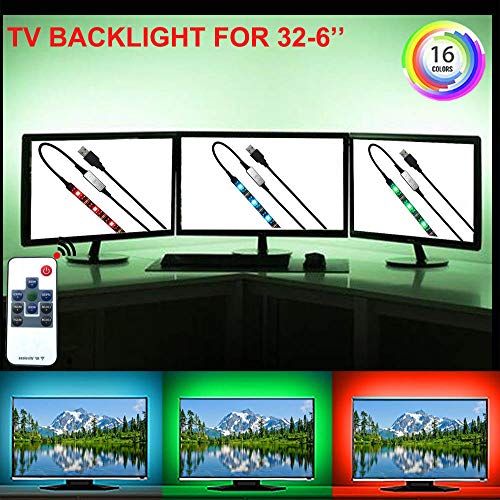 QiLi TV Back Light RGB Color Changing Strong Adhesive Tape Light Dimmable LED