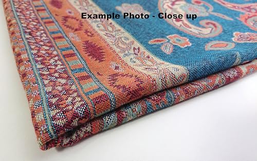 Écharpe pashmina mosaïque cachemire gris, le cadeau idéal - 6