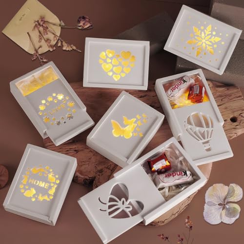 Moule en Silicone Boîte Cadeau, Moule pour Resine Epoxy, Resin Mold Pâques, pour Boîte à Chocolats, Cadeaux en Argent (B) – vue 7