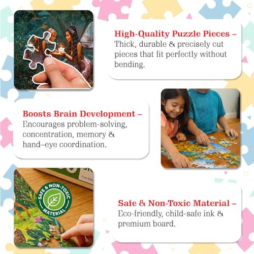 Image of Magical Faries Jigsaw Puzzles 1000 - Piece for Kids and Childrens - Educational, Gifts, Fun and Creative Game - Ages 9+