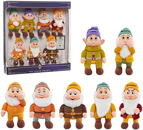 Just Play Disney Disney Treasures from The Vault – Seven Dwarves Plush Basic, Ages 3 Up, Multi-Color