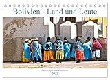 Bolivien - Land und Leute (Tischkalender 2023 DIN A5 quer), Calvendo Monatskalender - Michael Schäffer 