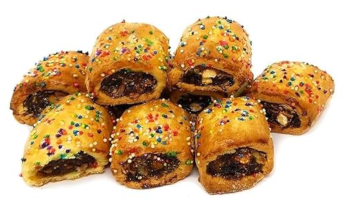 RawJoy Italian Fig Cookie Traditional Holiday Cookies of Italy, Gourmet Cuccidati gift for Birthday, Christmas, Graduation Day, Passover, Easter, Mother's day, Father's day party snack (RJ-fig 3 lb)