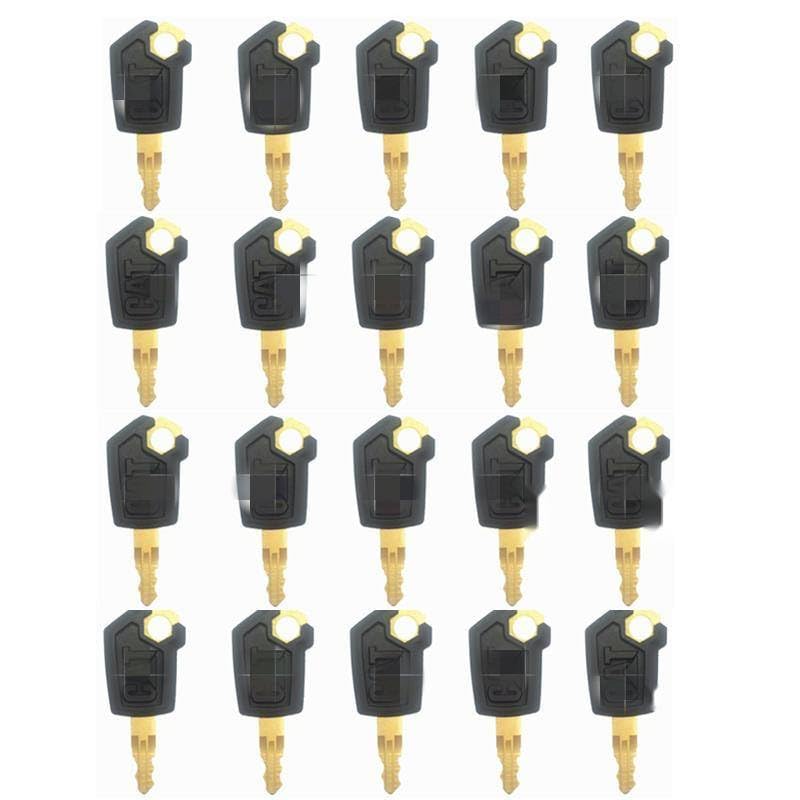 20 chiavi in ferro per Caterpillar Heavy Equipment Ignition Loader Dozer Digger Key 5P8500 CAT