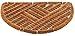 Produktbild matches21 Fußmatte Fußabstreifer KOKOS Kokosmatte Drahtgittermatte Natur halbrund gestreift Outdoor 1 STK - 40x60x3 cm