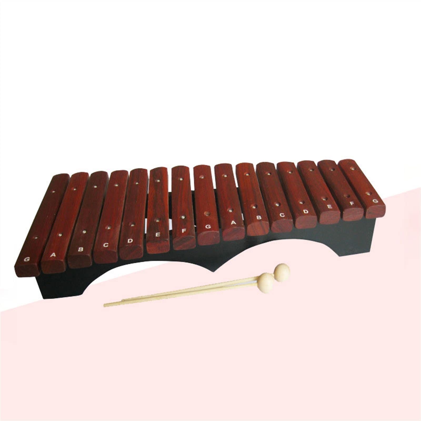 Percussão Musical Carillon Per Xilofono A 15 Toni Per Principianti Ausili Per L'insegnamento Della Musica Pianoforte A Percussione Manuale Con 2 Paia Di Martello A Percussione Xilofoni