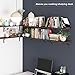 Homfa Floating Shelves Wall-Mounted Display Storage Ledge with Bracket for Bathroom, Kitchen, Living Room, Bedroom, Large 31.5X 11.6X 7.3in (Espresso)