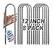 Eurmax Heavy Duty Trampoline Parts Spring Wind Stakes, Universal Trampoline Corkscrew Shape Stakes Hammer Stakes Remove Non-Rust Anchors Kit for Trampolines