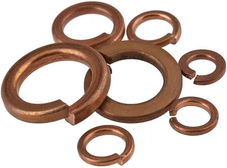 GB93 Brass copper washers Copper pad spring washers bronze spring washers M3 M4 M5 M6 M8 M10 M12 washer pad - (Inner Diameter: M10(20pcs))