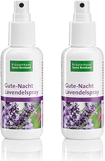 Sanct Bernhard Gute-Nacht-Lavendelspray, als Raumspray oder Kissenspray, 2x 125 ml