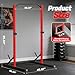 ANCHEER Squat Rack, Power Cage with Pull Up Bar & J-Hooks, 820LBS Heavy Duty Power Rack with Weight Storage, Multi-Function Half Rack for Home Gym Strength Training