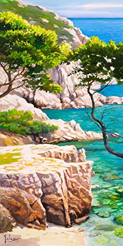 Affiche roulée Lavandou Galasso 93x190 toile de qualité qui ne se froisse pas