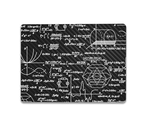 Image of MightySkins Carbon Fiber Skin Compatible with Microsoft Surface Laptop Go 3 (2023) Full Wrap Kit - Mathematical | Protective, Durable Textured Carbon Fiber Finish | Made in The USA