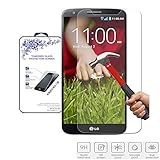 Nacodex® Tempered Glass Screen Protector for Lg G2 Vs980 4g LTE - Verizon / D802 / Ls980 - Sprint / D800 - At&t Android Smartphone [9h Hardness✔] [Real Explosion-proof✔] [0.3mm Thin✔] [ Fast Shipping✔] [ W/tracking No. ✔]