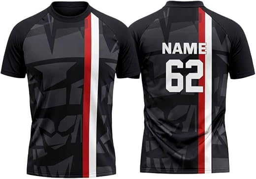 Vendsy Customize Name and Number Half Sleeves Cricket &amp; Other Sports Jersey T-Shirt for Men &amp; Boys