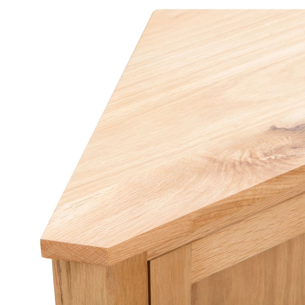 Eckschrank 59x45x80 cm Massivholz Eiche, Küchenschrank mit Stauraum, Kompaktes Sideboard für Wohnzimmer, Esszimmer, Büro