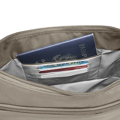 image for Travelon Anti-theft Classic Crossbody Bucket Bag, Nutmeg