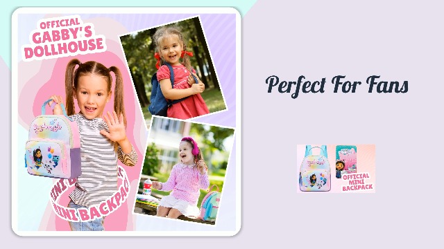 gabby dollhouse mini backpack Amazon.com | Get Trend Gabby's Dollhouse Mini Backpack for Kids Girls  Toddlers 9x7” Travel Bag Cute Bag for Daycare Trips Vacation Fashion Gifts  for Girls (Multi Gabby's Dollhouse)