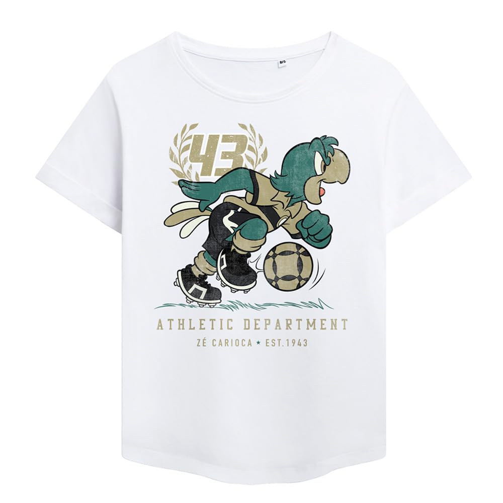 Disney Ze 43 Football Ladies Fashion T Shirt, White, XX-Large