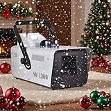QFGain Schneemaschine FüR Partys – 1500-W-Schneemaschine – Bis Zu 5 Meter Schnee –...